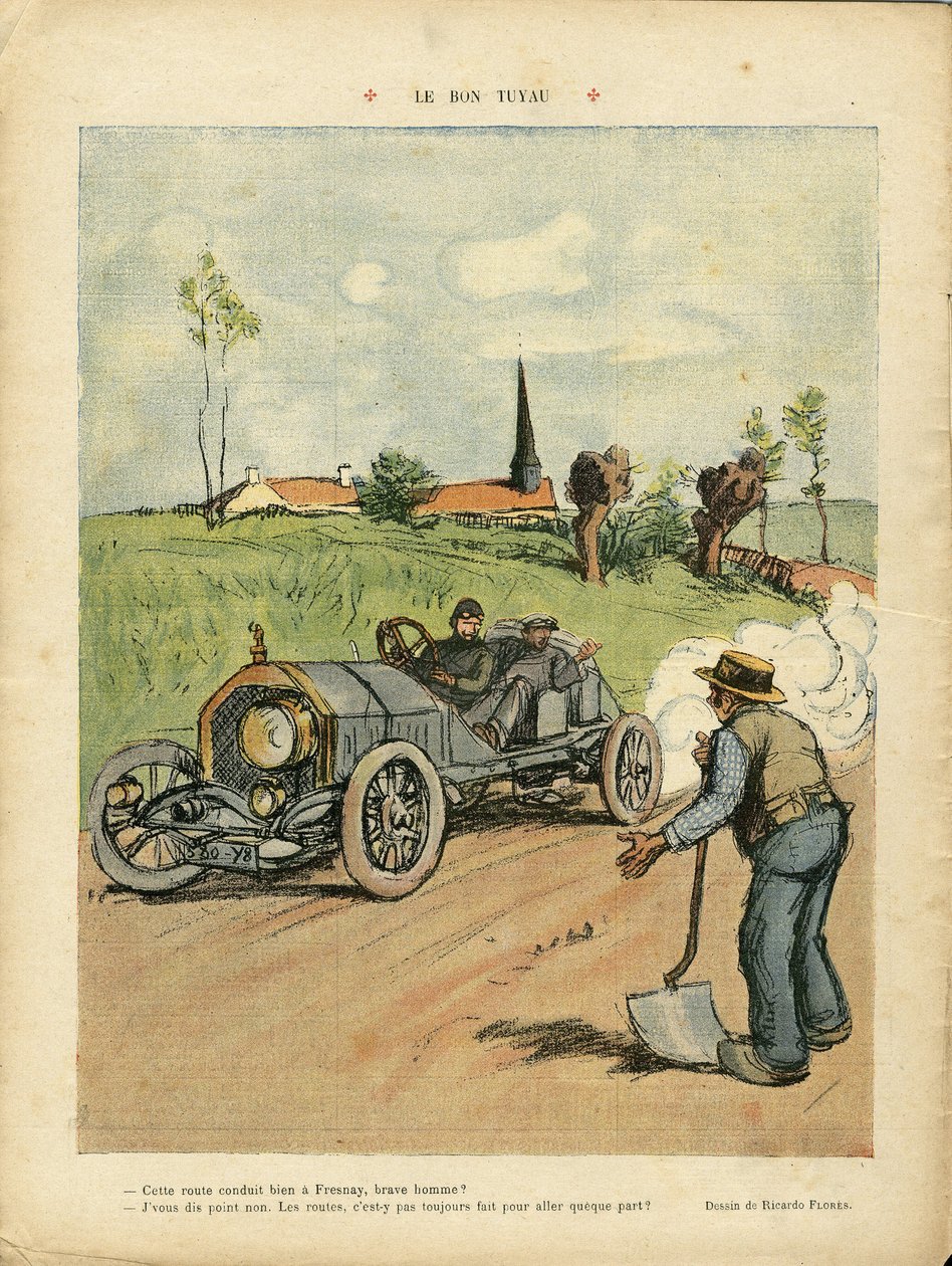 Illustration af Ricardo Flores (1878-1918) i Le Rire af Ricardo Flores