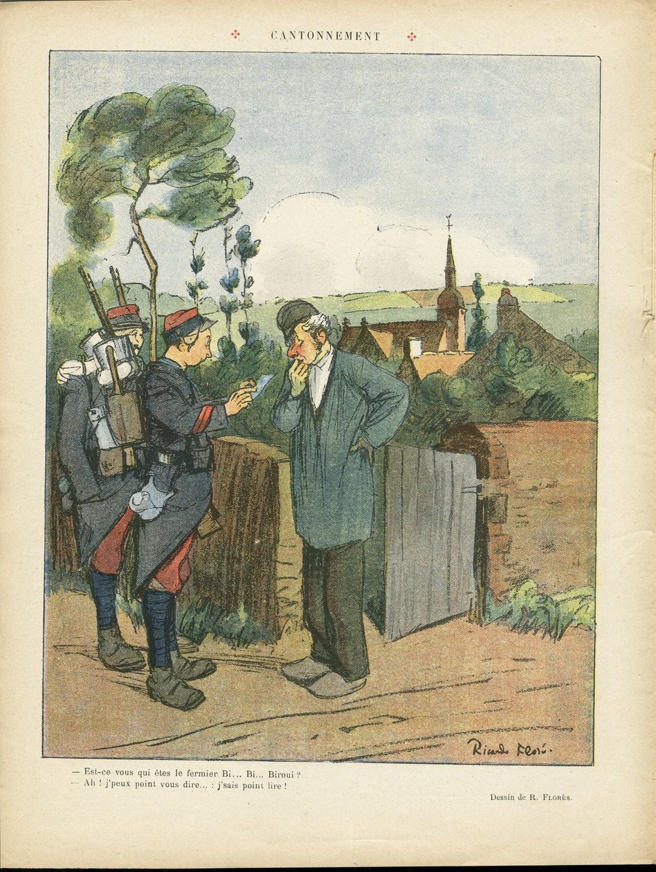 Illustration af Ricardo Flores (1878-1918) i Le Lire af Ricardo Flores