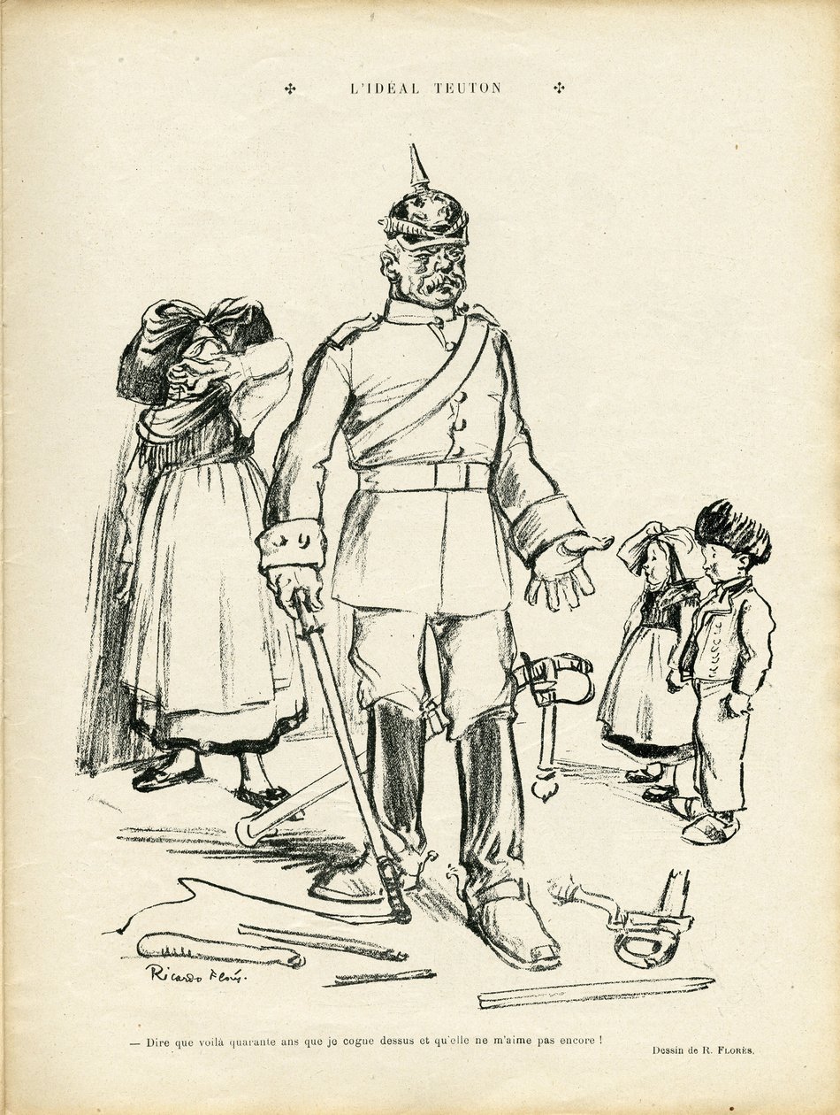 Illustration af Ricardo Flores (1878-1918) i Le Rire af Ricardo Flores