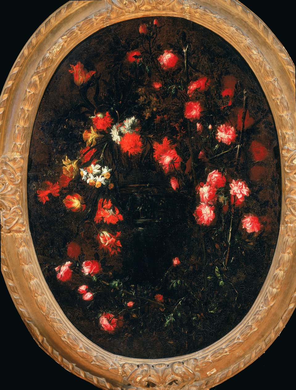 Blomsterguirlande med fugle af Riccardo Spinelli