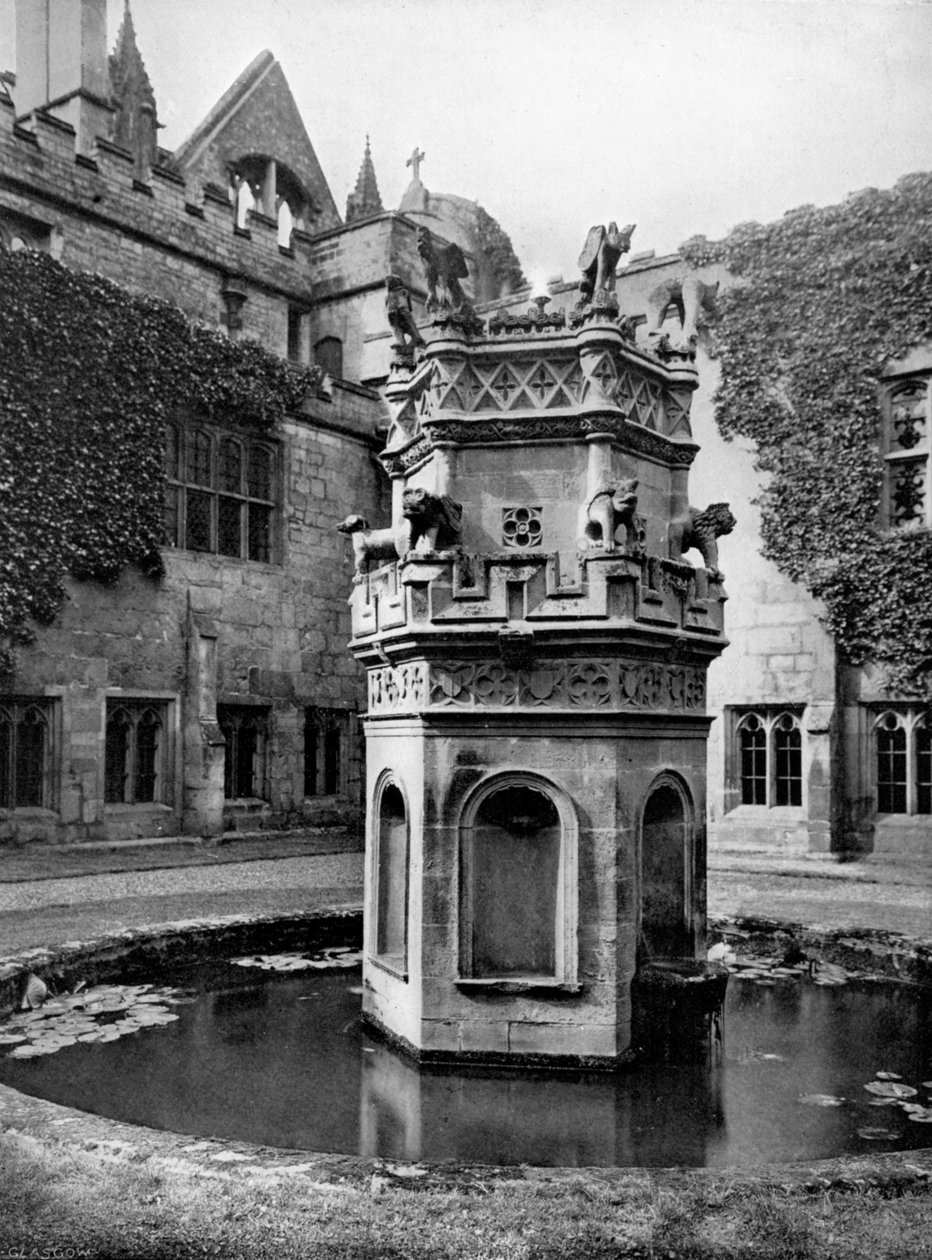 Springvand i klostrene i Newstead Abbey, Nottingham, 1902-1903. af Richar Keene