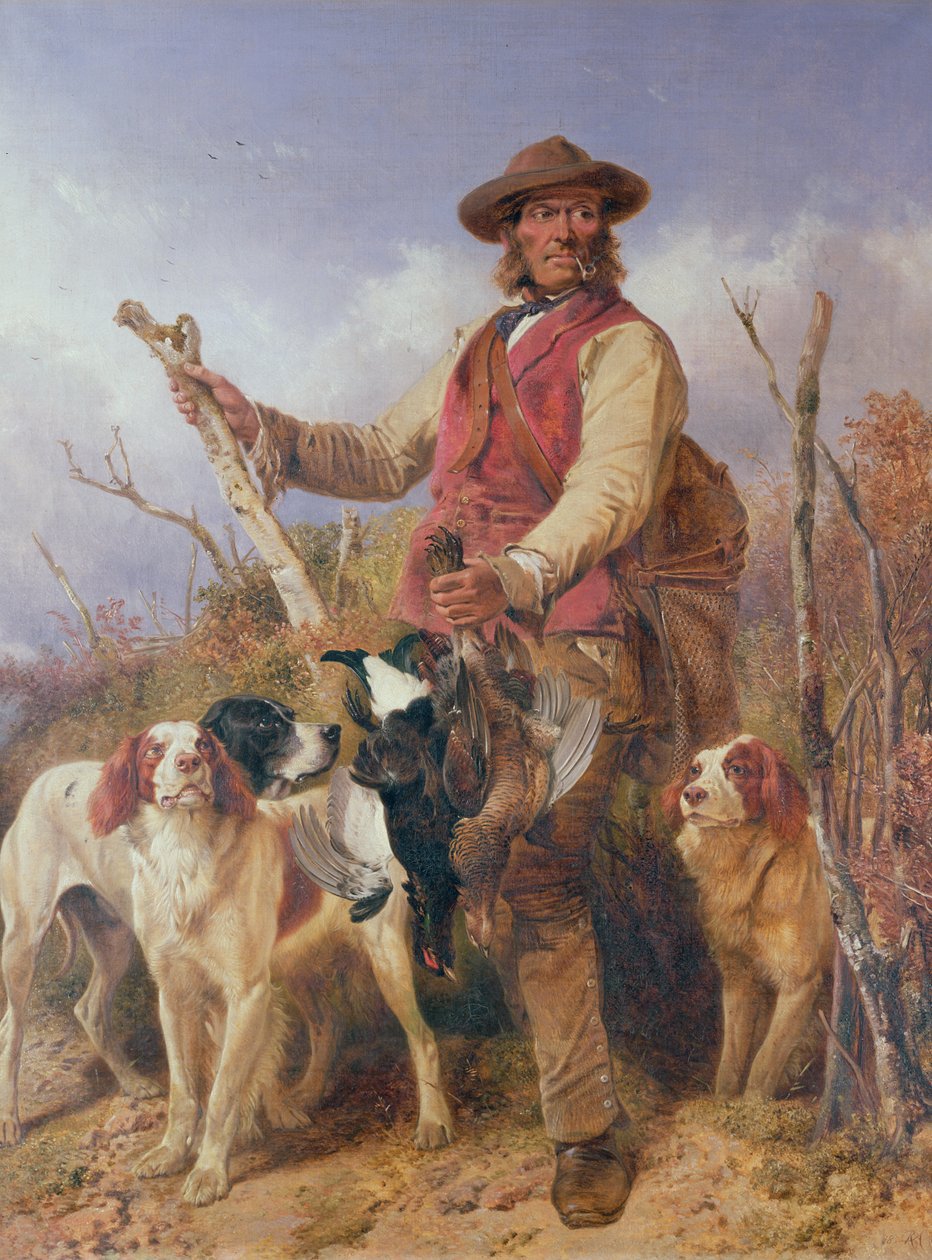 Vildtholder med hunde af Richard Ansdell