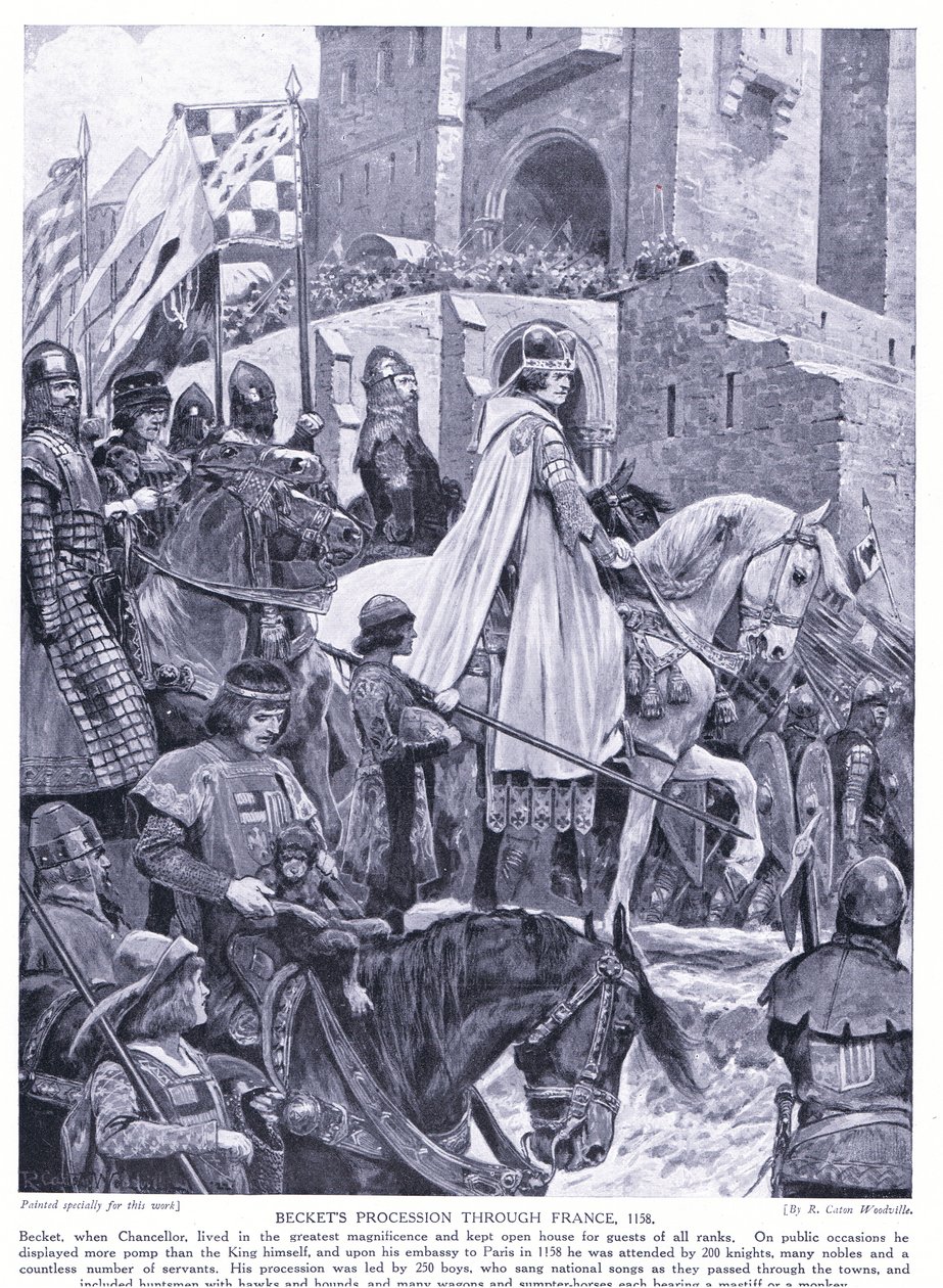 Becketts procession gennem Frankrig, 1920