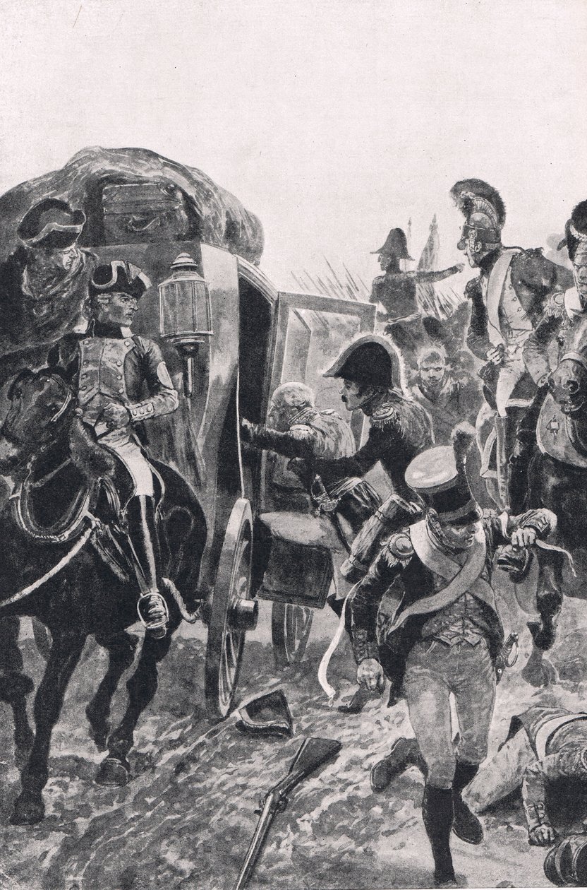 De spanske troppers flugt den 27. juli 1809, illustration fra 