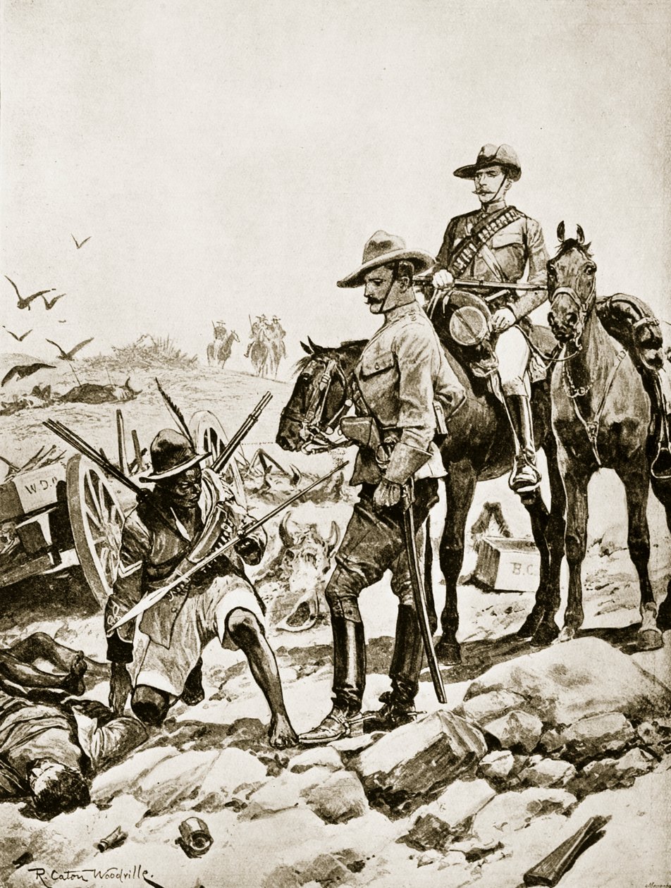 På sporet af Matabele, 1893 af Richard Caton Woodville junior