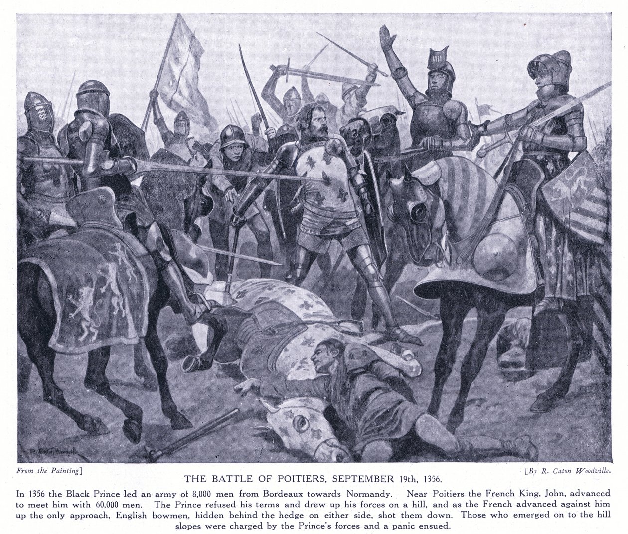Slaget ved Poitiers AD1356, 1920