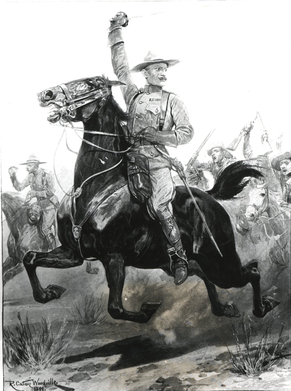 The Defender of Mafeking, oberst Baden-Powell (1857-1941) i uniformen fra det specialkorps, han har oprettet i britisk Bechuanaland, 1899, graveret af Thomas Lascelles af Richard Caton Woodville junior