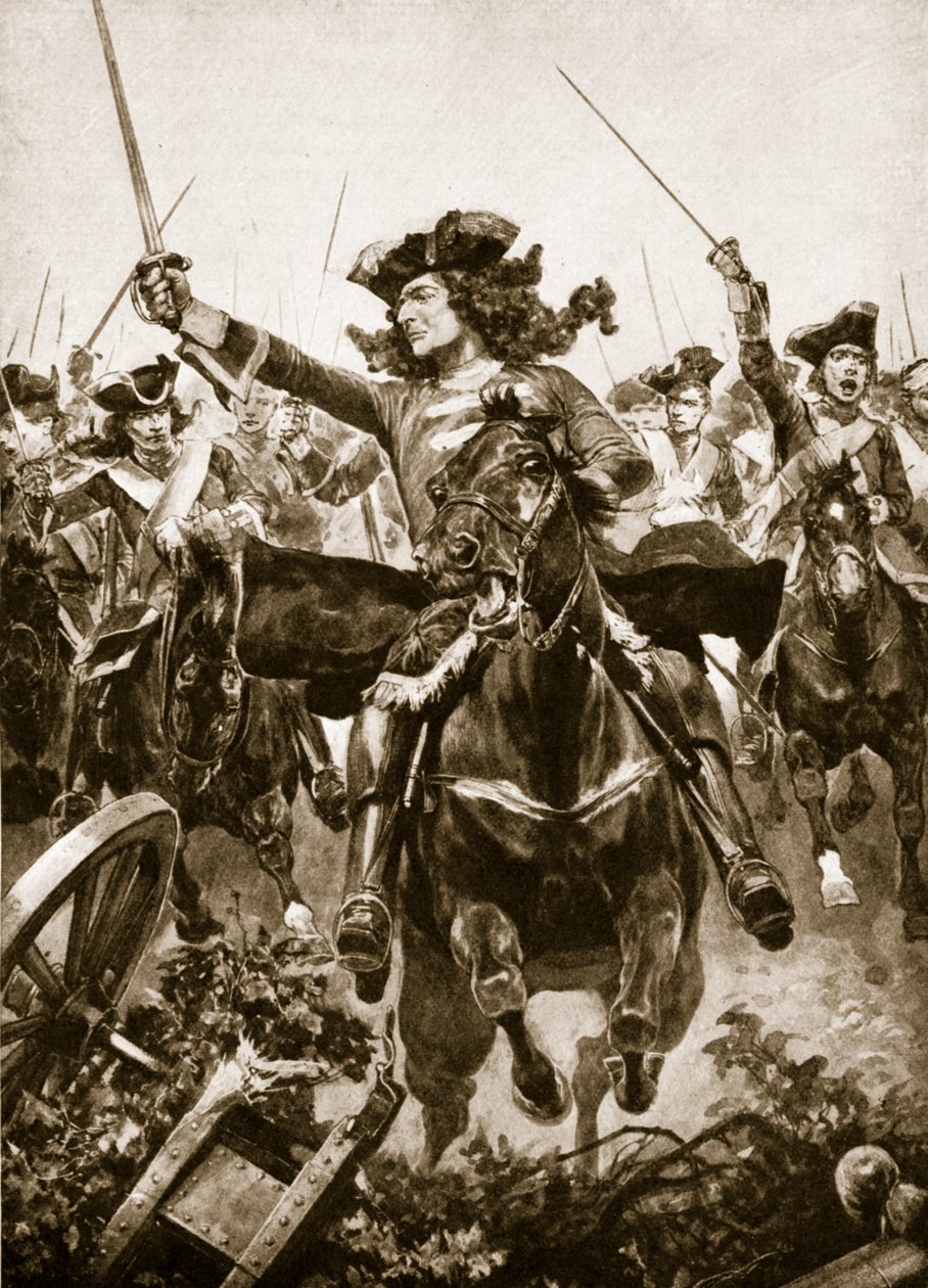 Hertugen af Marlborough i slaget ved Oudenarde den 11. juli 1708 af Richard Caton Woodville junior