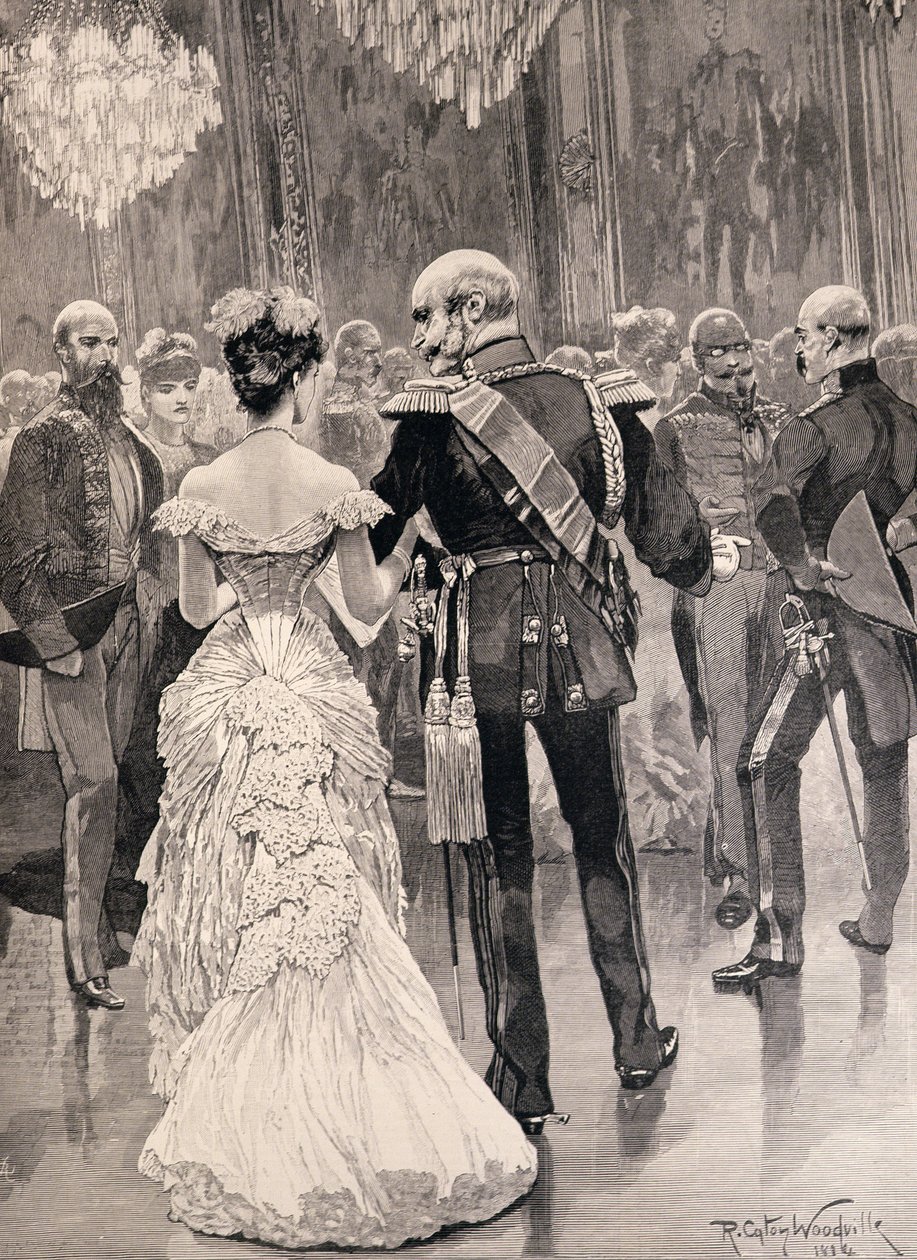 Kongen af Preussen ved et hofbal i 1862, der påpegede Bismarck, hans nye statsminister, fra 