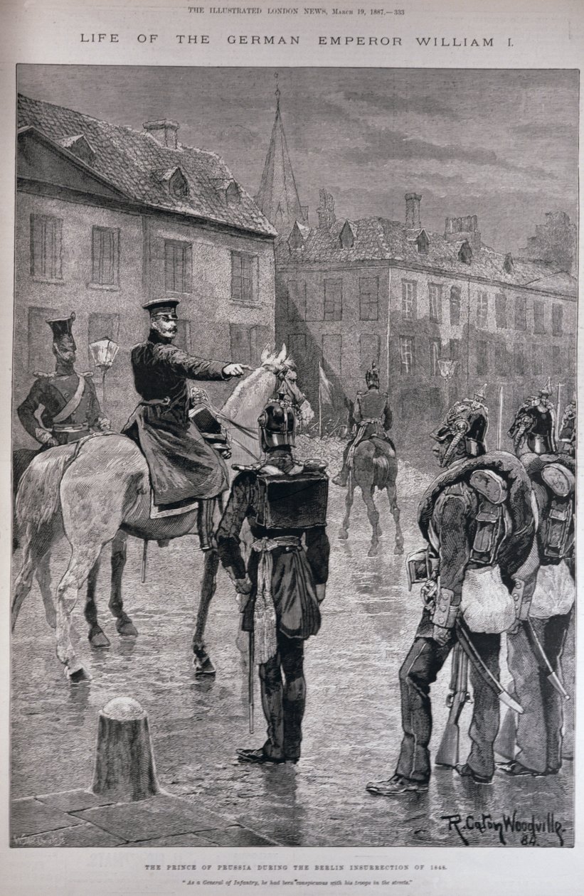 Prinsen af Preussen under Berlin-oprøret i 1848, fra 