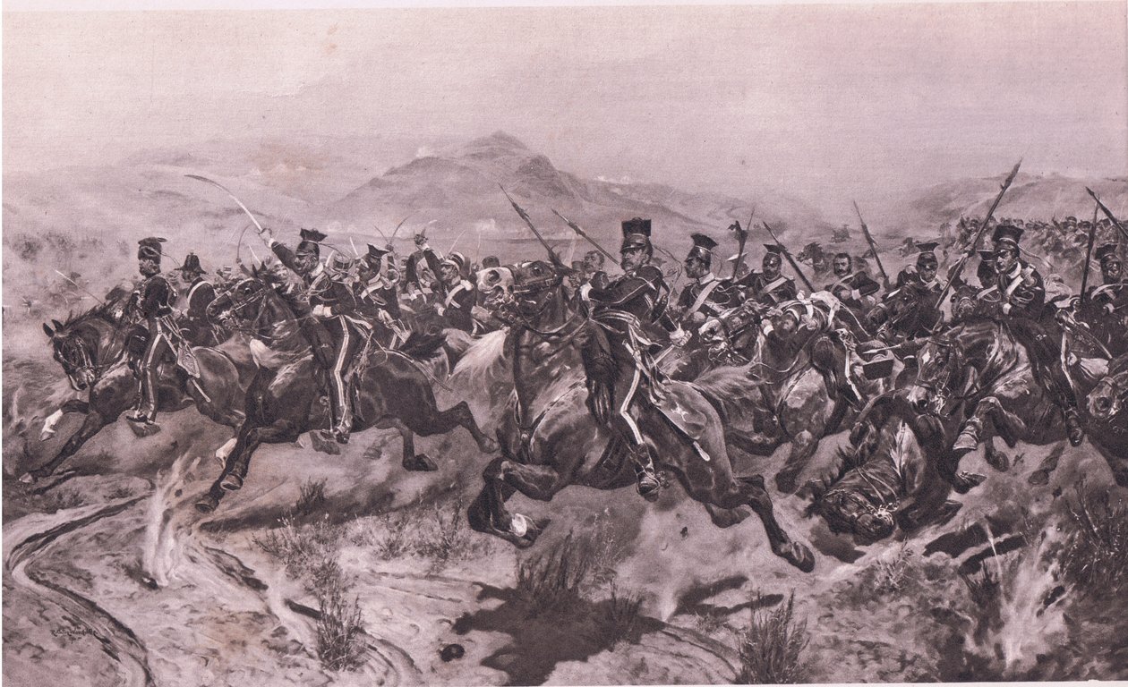Ansvaret for den lette brigade ved Balaclava af Richard Caton Woodville junior
