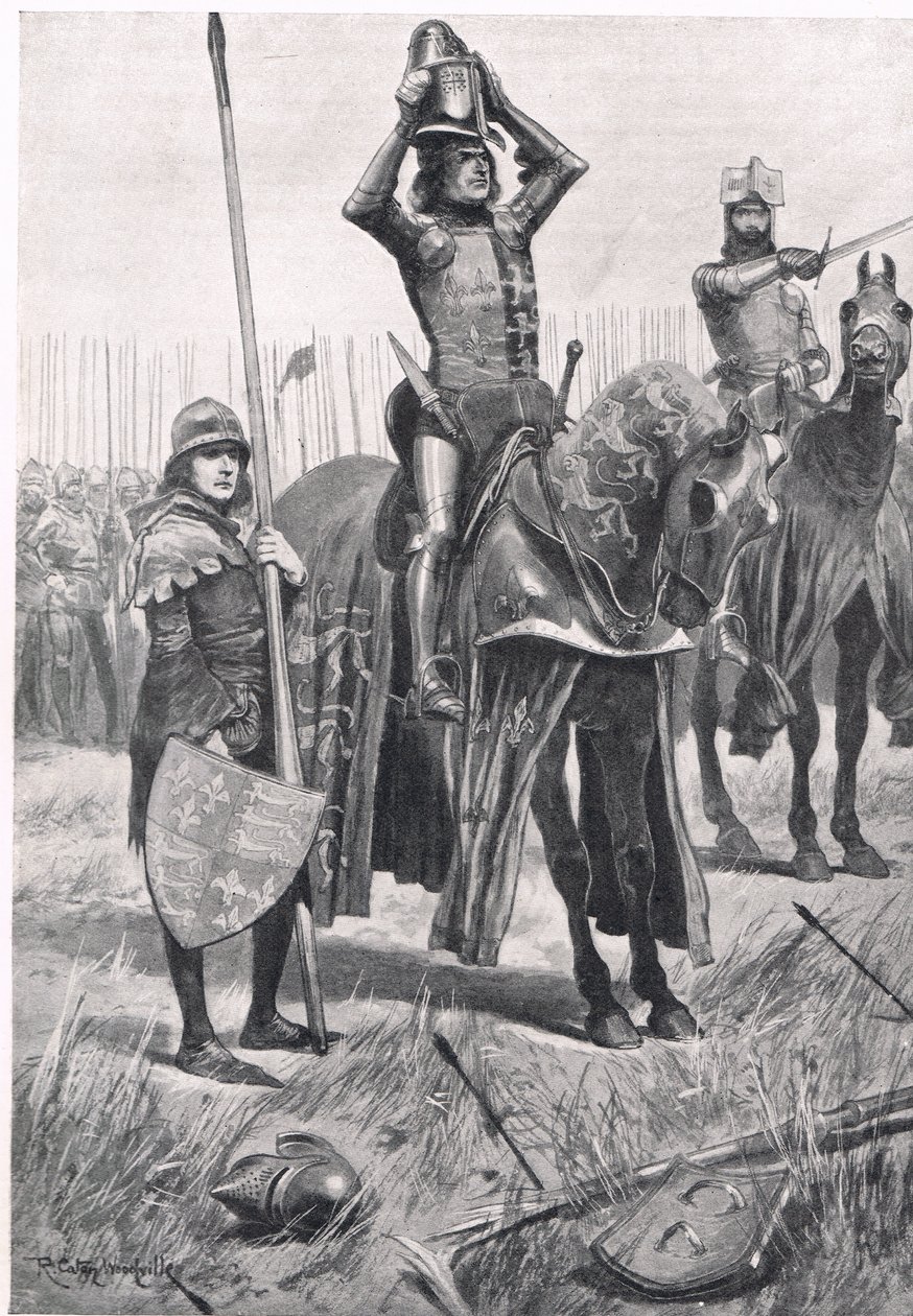 Så sagde Sir John Chandos Sire, Ride Forward, The Day is Yours, illustration fra 