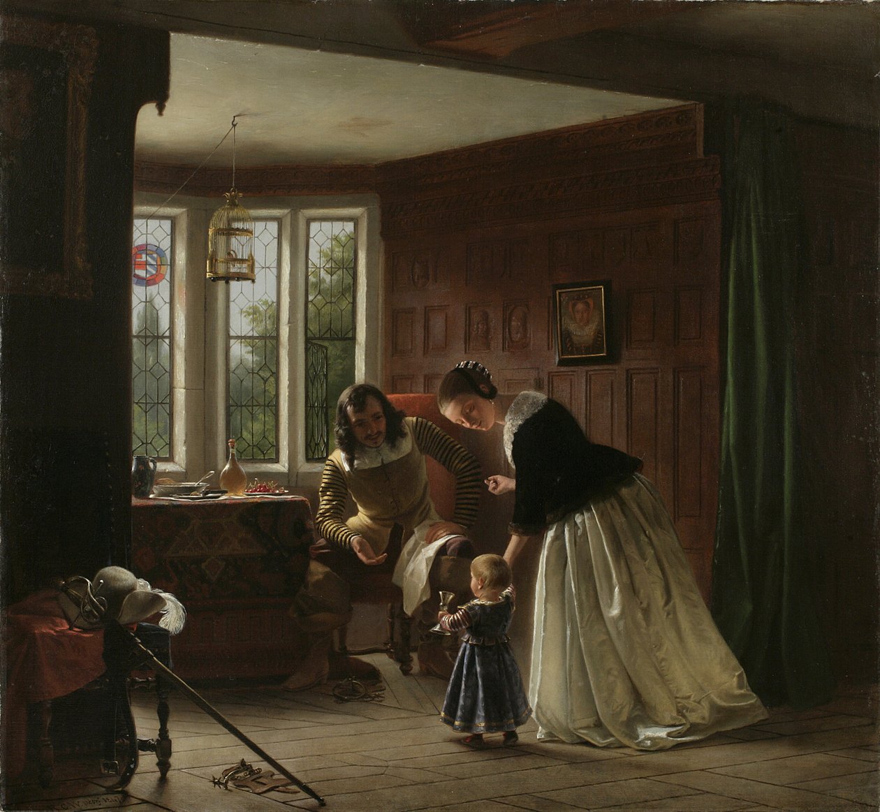 Kavalerens hjemkomst, 1847 af Richard Caton Woodville