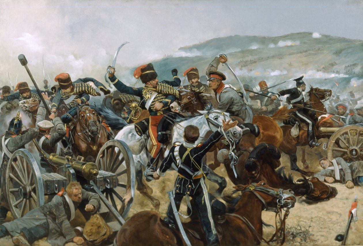 Den lette Brigades Relief, 25. oktober 1854, 1897 af Richard Caton Woodville