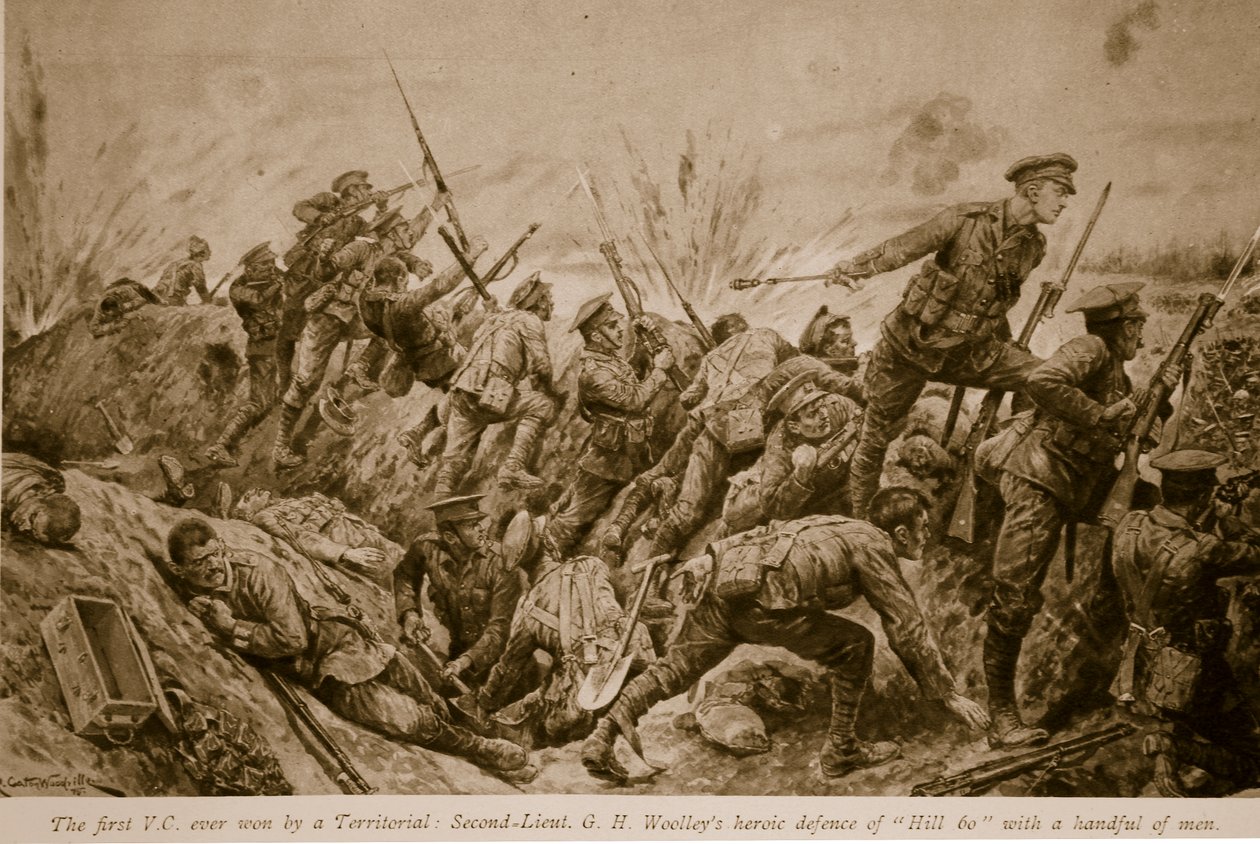Den første V.C. vundet af en Territorial: Sekondløjtnant G.H. Woolleys heroiske forsvar af 