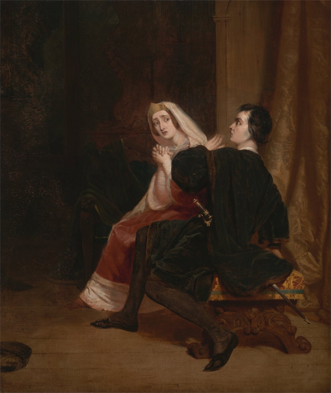 Hamlet og hans Moder; Skabsscenen af Richard Dadd