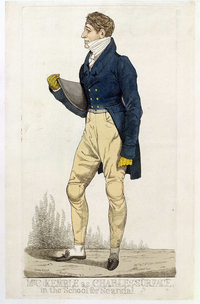 Mr. Charles Kemble (1775-1854) som Charles Surface i 