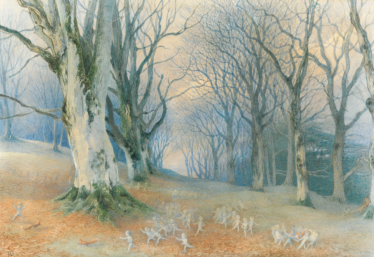 Feer og egern, ca.1870 af Richard Doyle