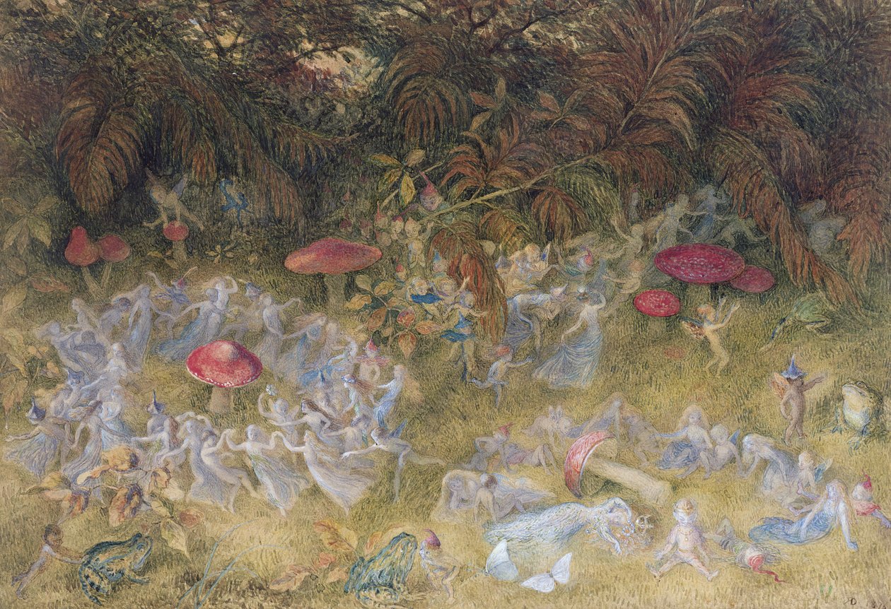 Eventyrringe og paddehatte, 1875 af Richard Doyle