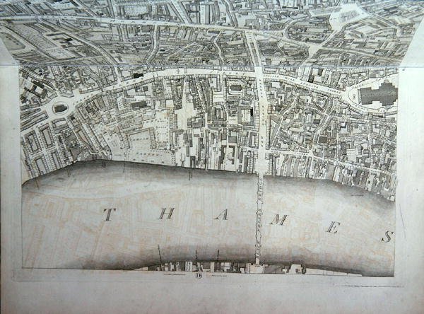 Plan for City of London, offentliggjort 1813 (se 247355-247357) af Richard Horwood
