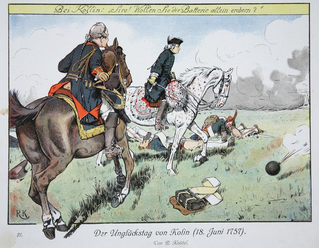 Den fatale dag i Kolin, 18. juni 1757 af Richard Knoetel