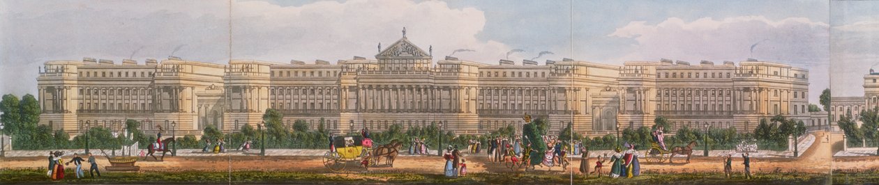 Cumberland Terrace, detaljer fra en panoramaudsigt rundt i Regent