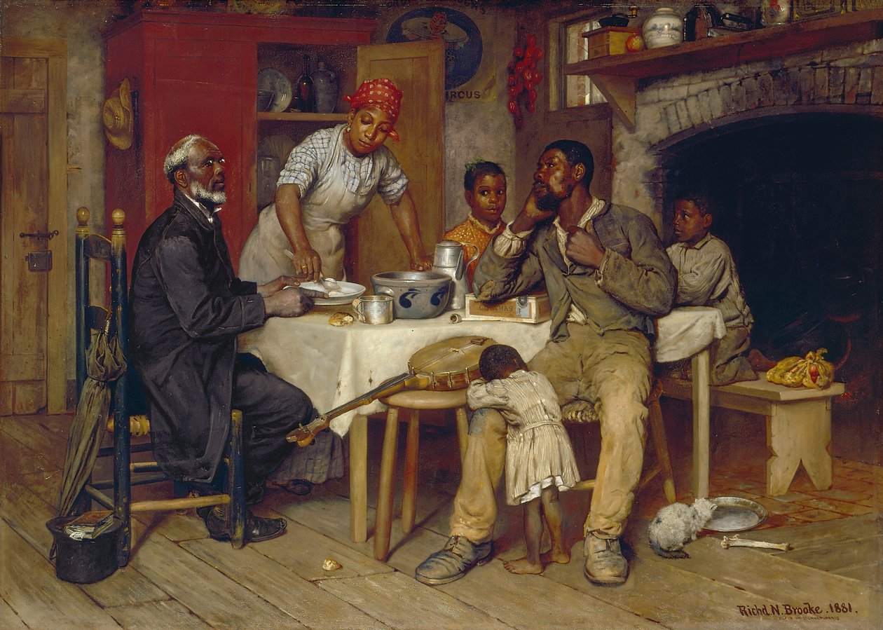 Et præstebesøg, 1881 af Richard Norris Brooke