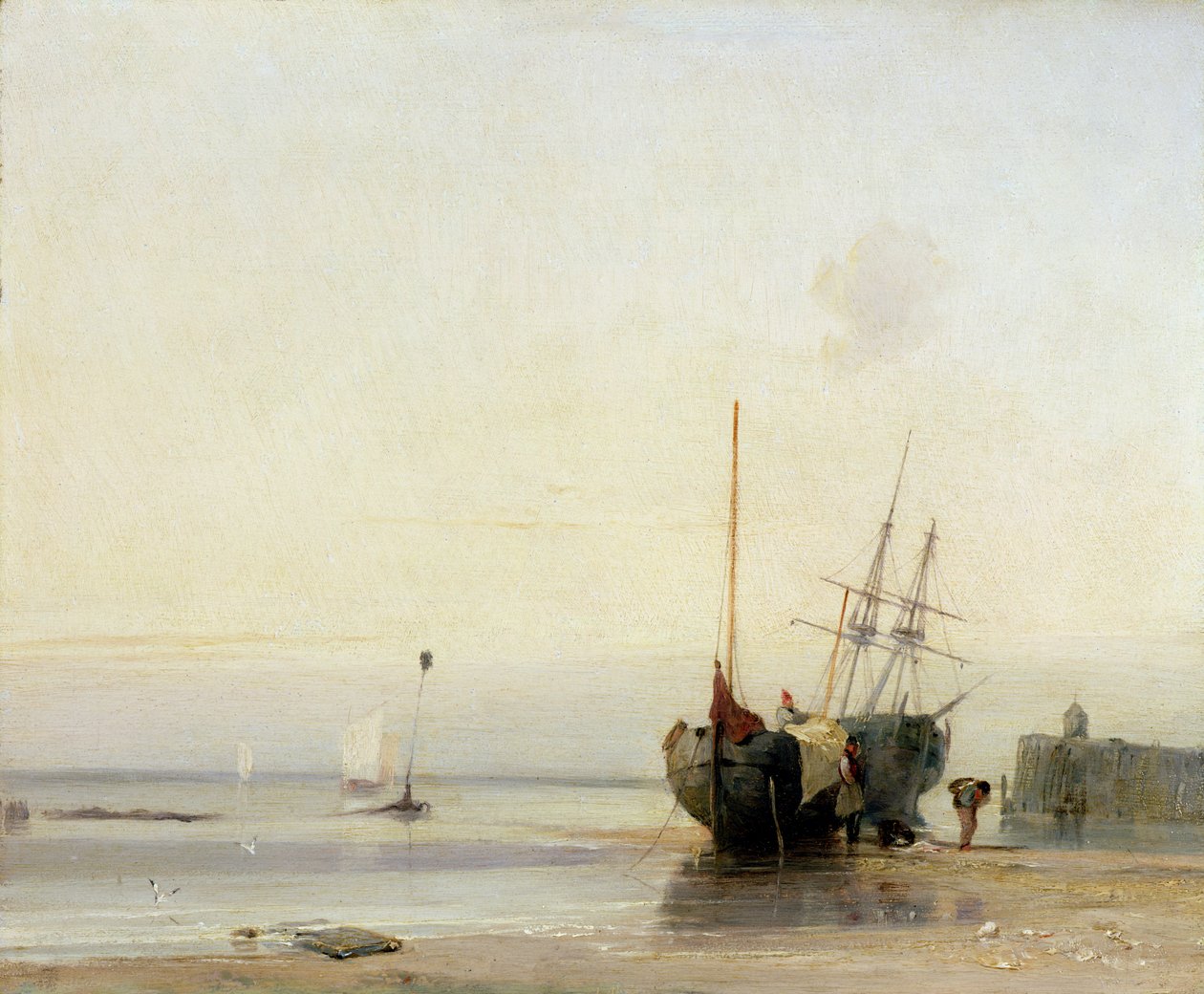 Calais Pier, ca. 1823-24 af Richard Parkes Bonington