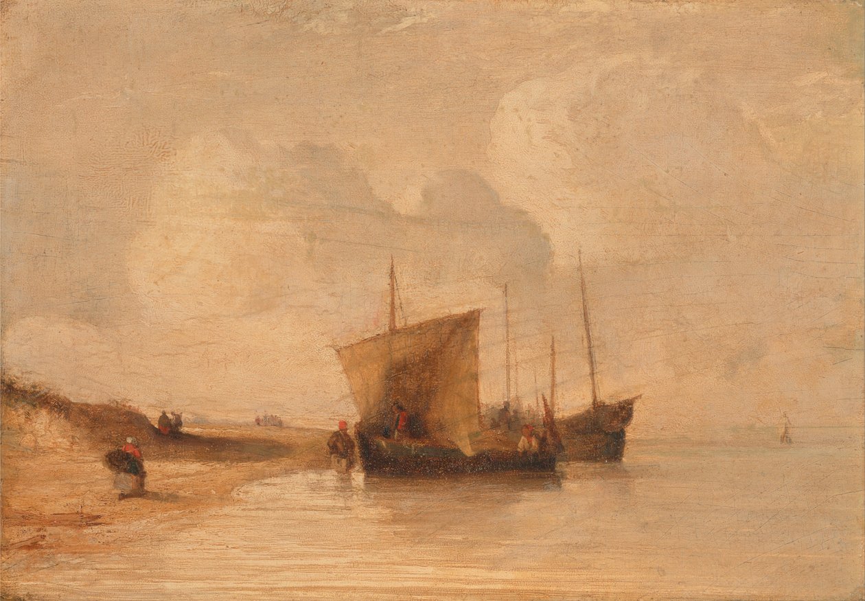 Normandy -kysten af Richard Parkes Bonington