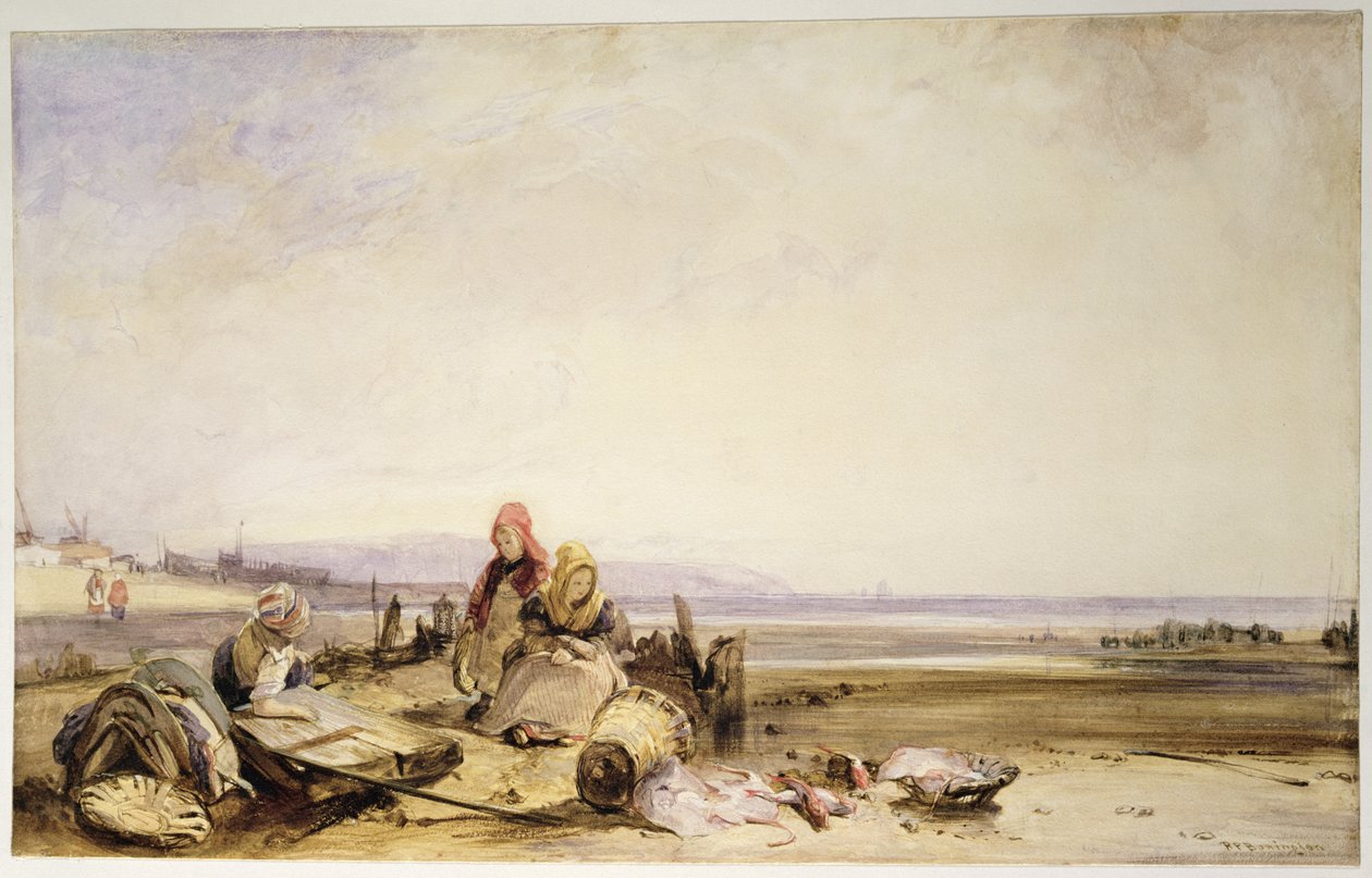 Scene på den franske kyst af Richard Parkes Bonington