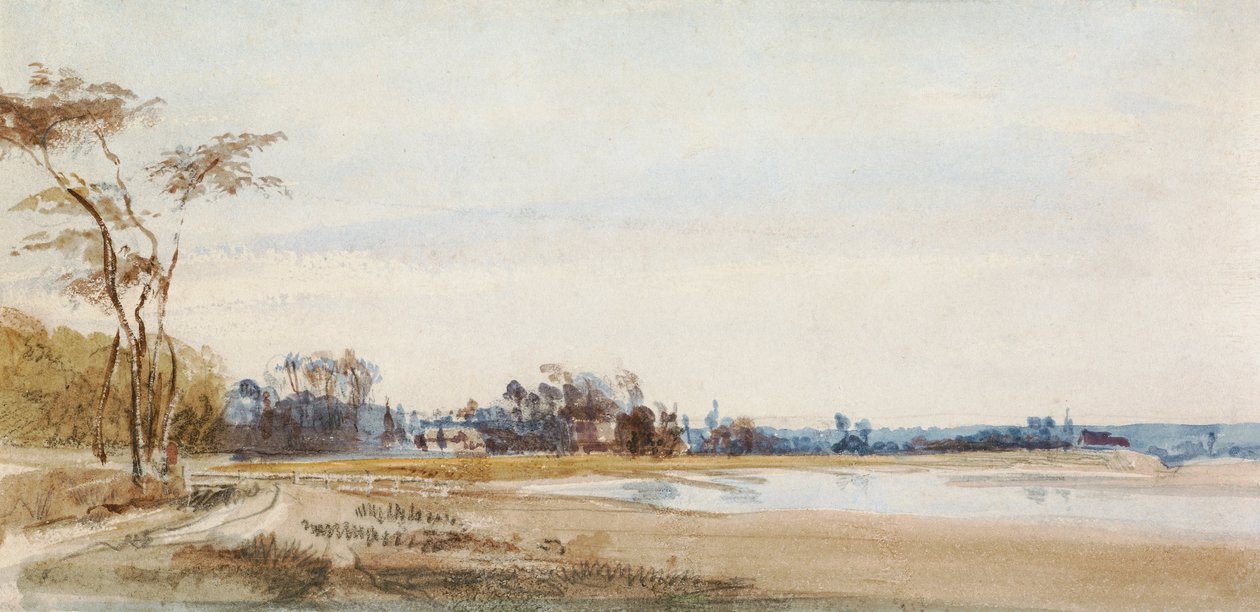Saltmarsken nær Trouville af Richard Parkes Bonington