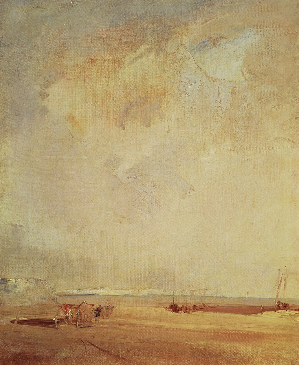 Udsigt over Normandiets kyst af Richard Parkes Bonington