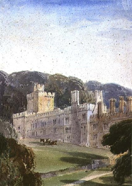 Haddon Hall (wc på papir) af Richard Principal Leitch