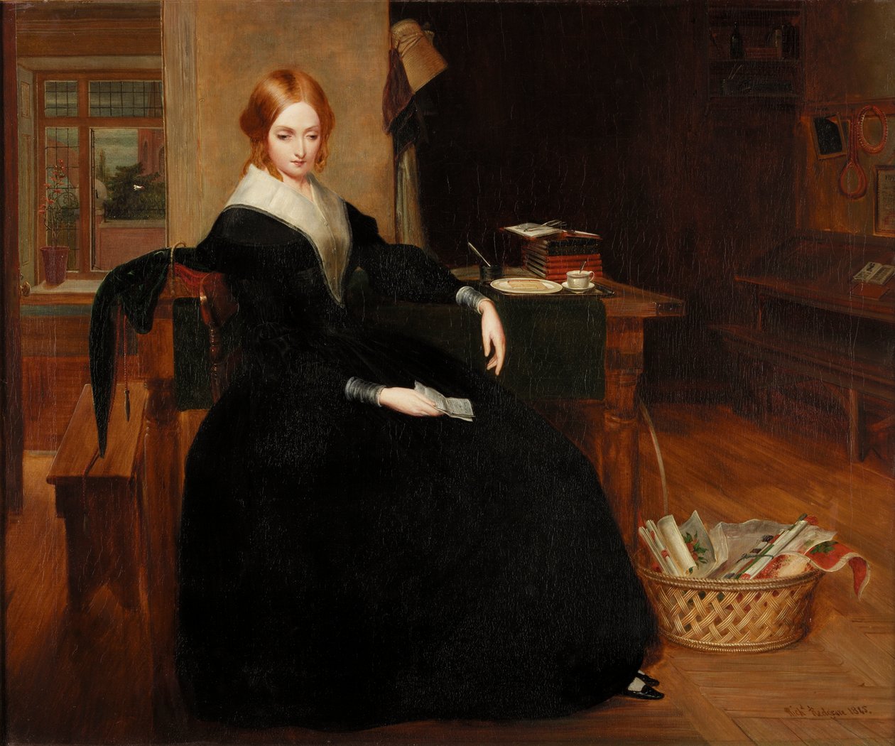 Den fattige lærer, 1845 af Richard Redgrave