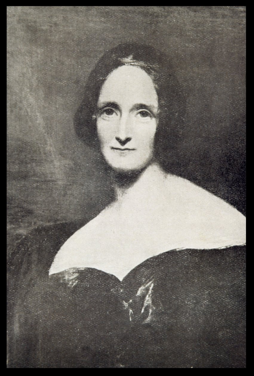 Mary Wollstonecraft Shelley (1797-1851) af Richard Rothwell