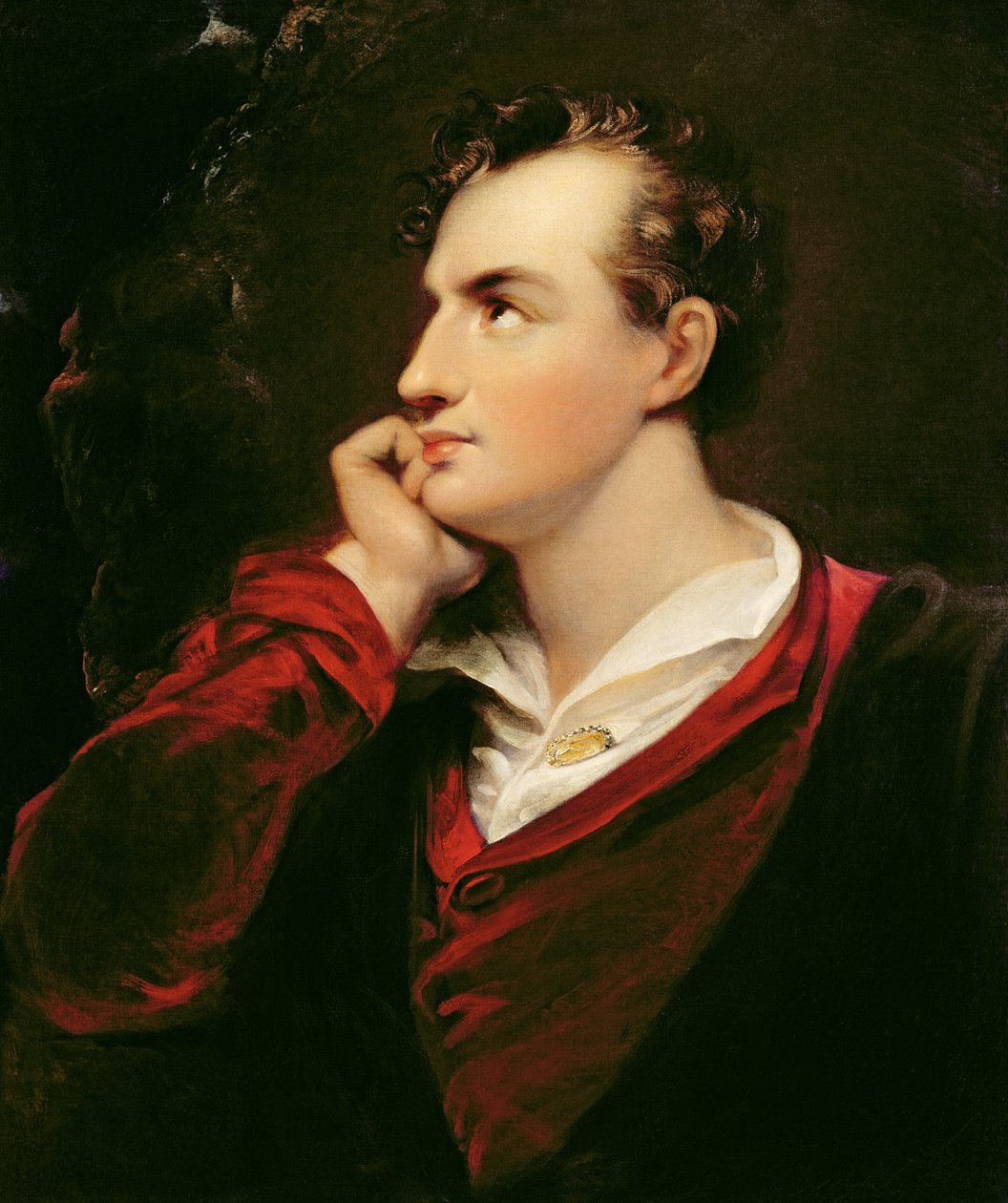 Portræt af George Gordon Byron (1788-1824), 6. baron Byron, 1813 af Richard Westall