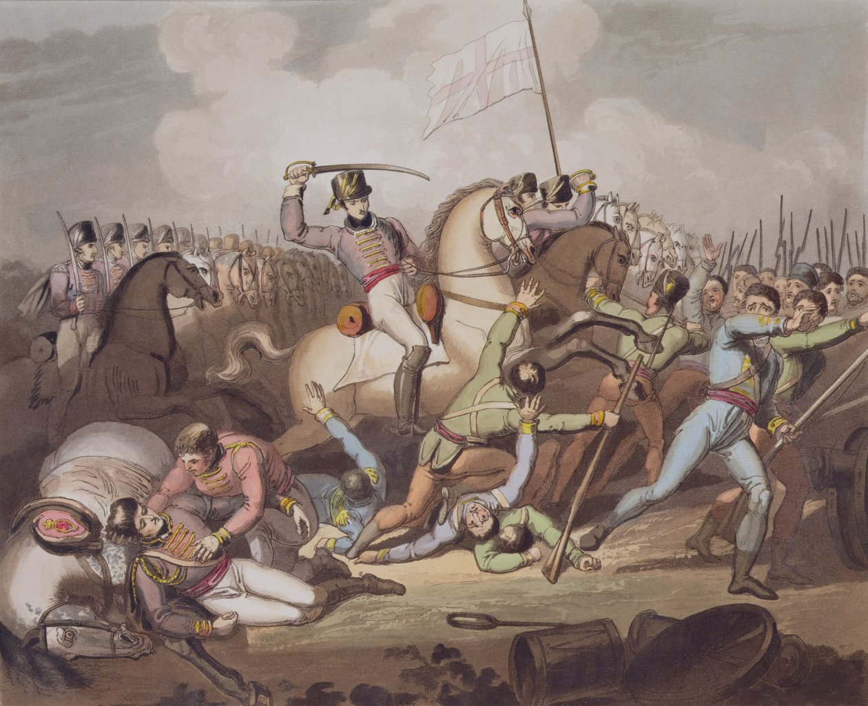 Salamanca, 21. juli 1812, fra "The Victories of the Duke of Wellington", graveret af T. Fielding, udgivet af T. Fielding. 1819 af Richard Westall