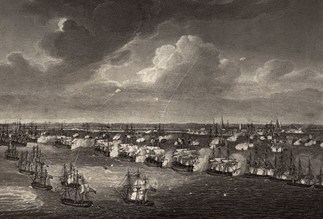 Slaget ved København i 1801, illustration fra 