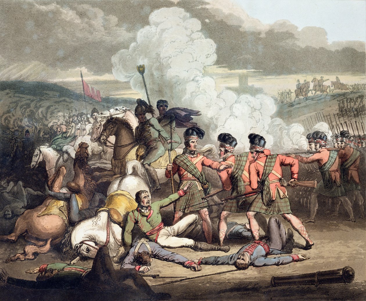 Vimiera, 1. august 1808, fra "The Victories of the Duke of Wellington", graveret af T. Fielding, udgivet af T. Fielding. 1819 af Richard Westall
