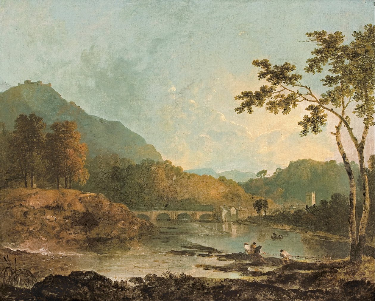 Dinas Bran fra Llangollen af Richard Wilson