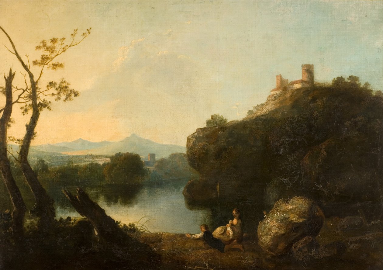 På Arno (Olie på lærred) af Richard Wilson