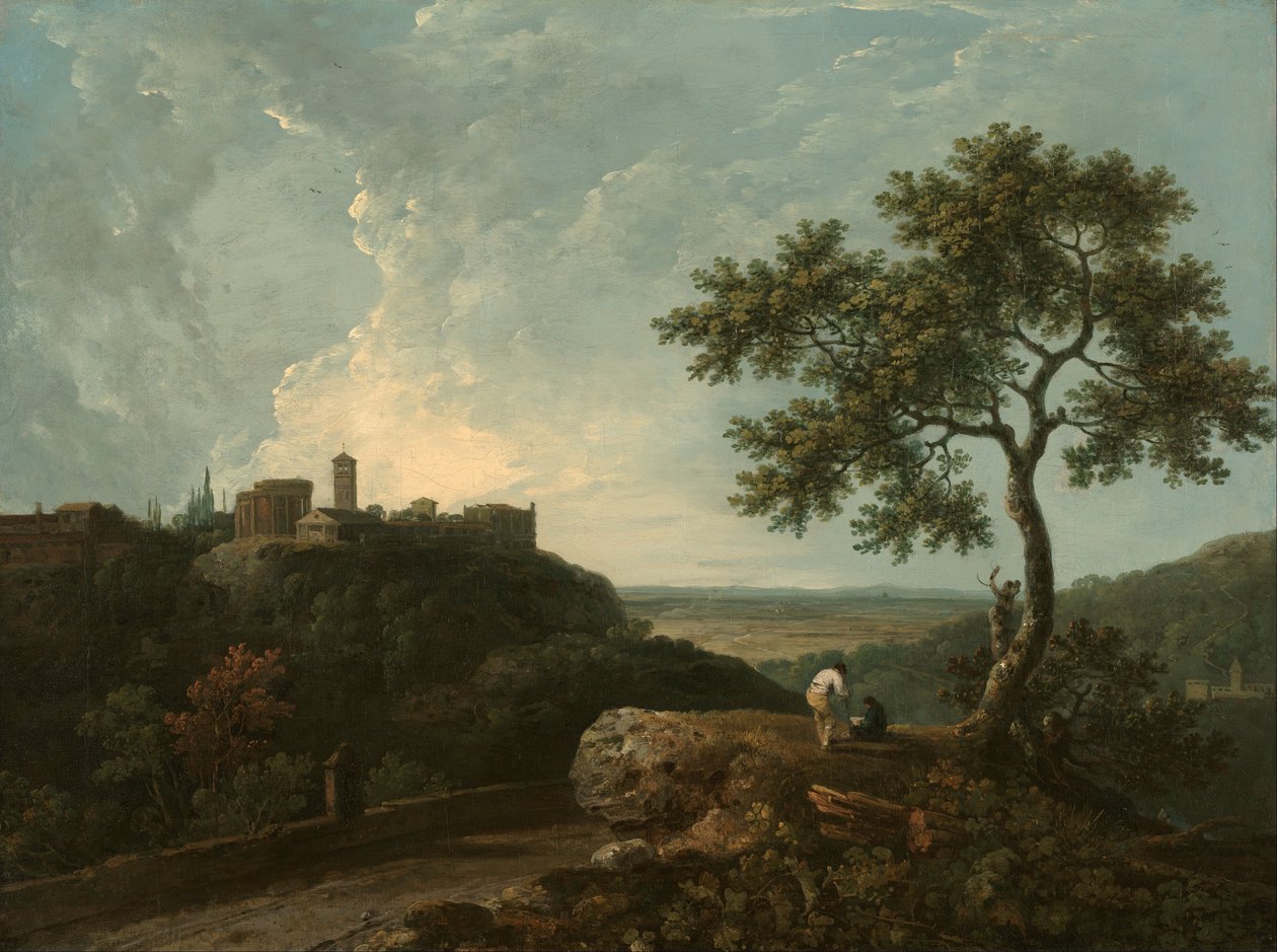 Tivoli- Sybilens tempel og Campagna af Richard Wilson