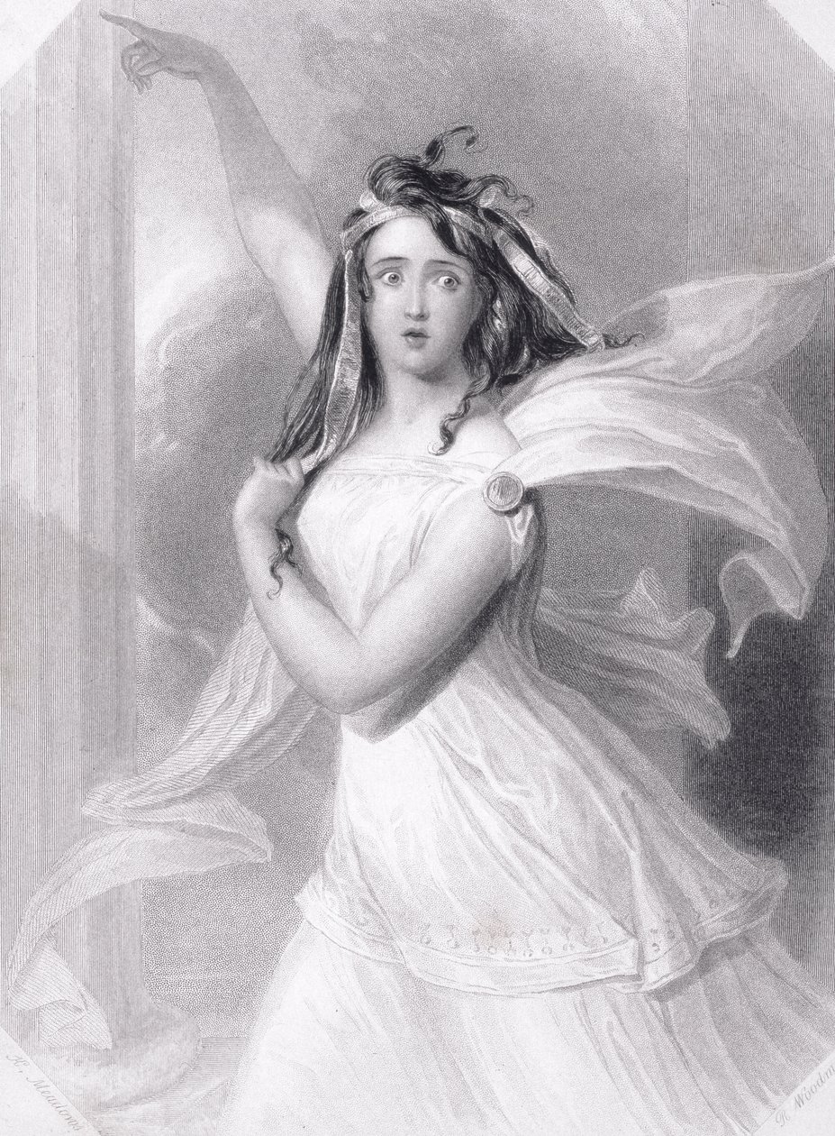 Cassandra, datter af Priamos, ca. 1845 af Richard Woodman
