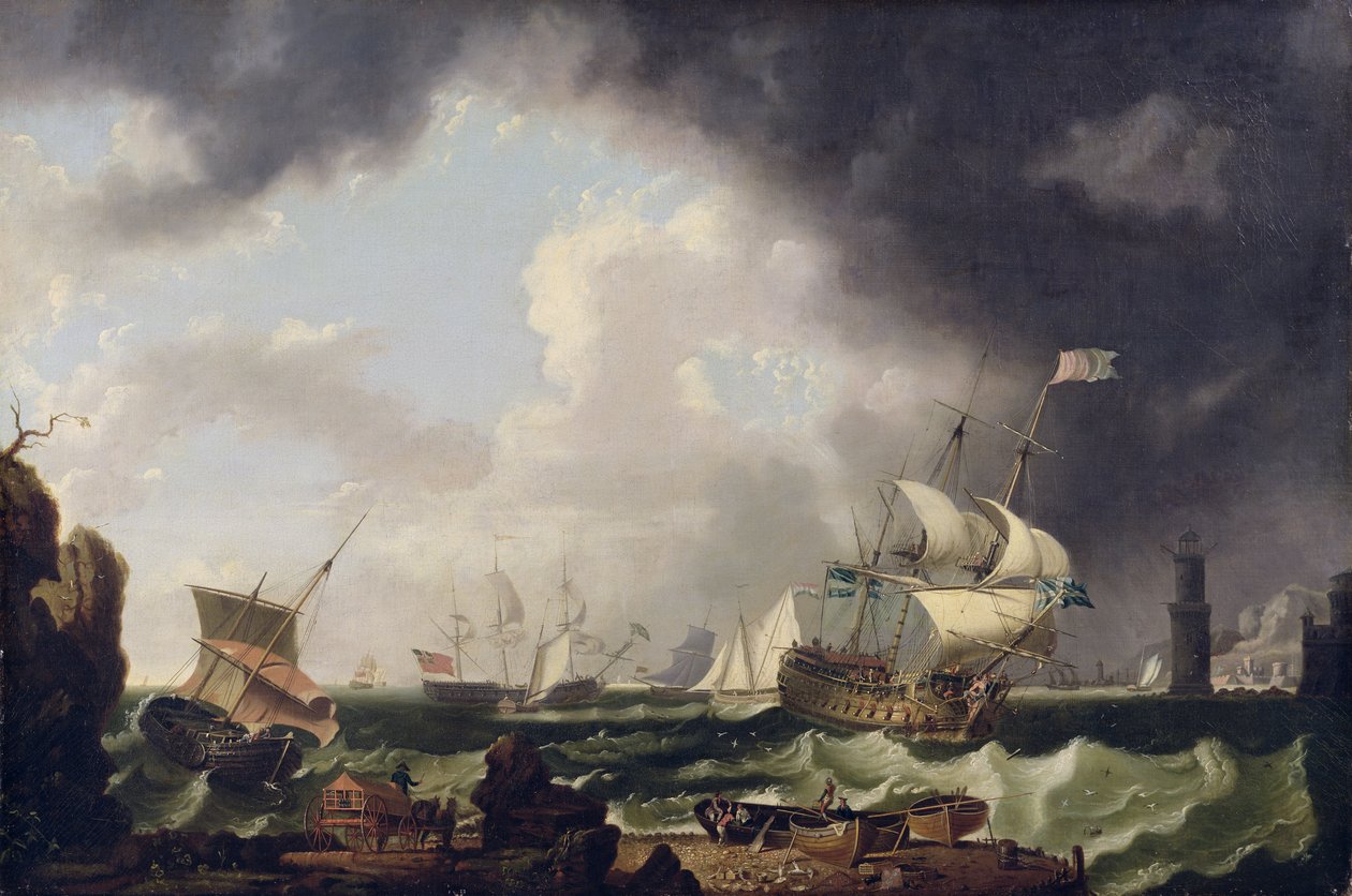 Fiskeriet, c.1764 af Richard Wright
