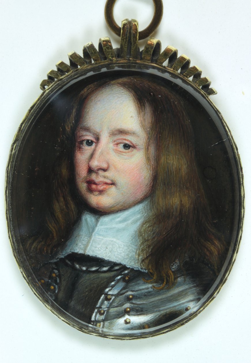 The Hon William Pierrepont (akvarel på elfenben) af Richard  Gibson