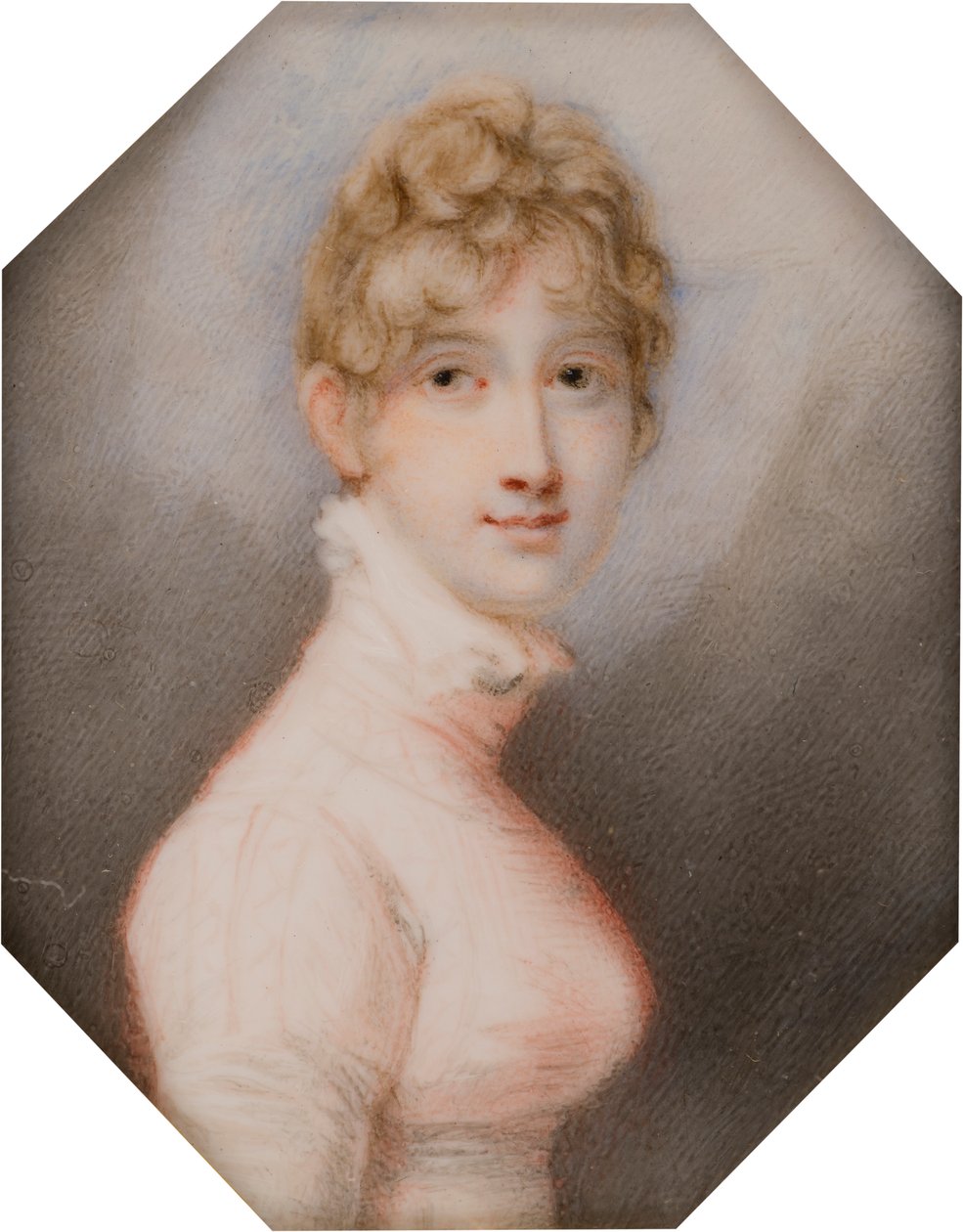 Portræt af Henrietta Anna Maria Charlette Bridgeman Simpson, senere fru Charles Pelham, grevinde af Yarborough (d. 1813), ca. 1762-1813 (olie på lærred) af Richard (after) Cosway