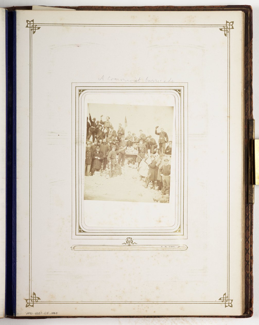 En kommunistisk barrikade, ca 1870