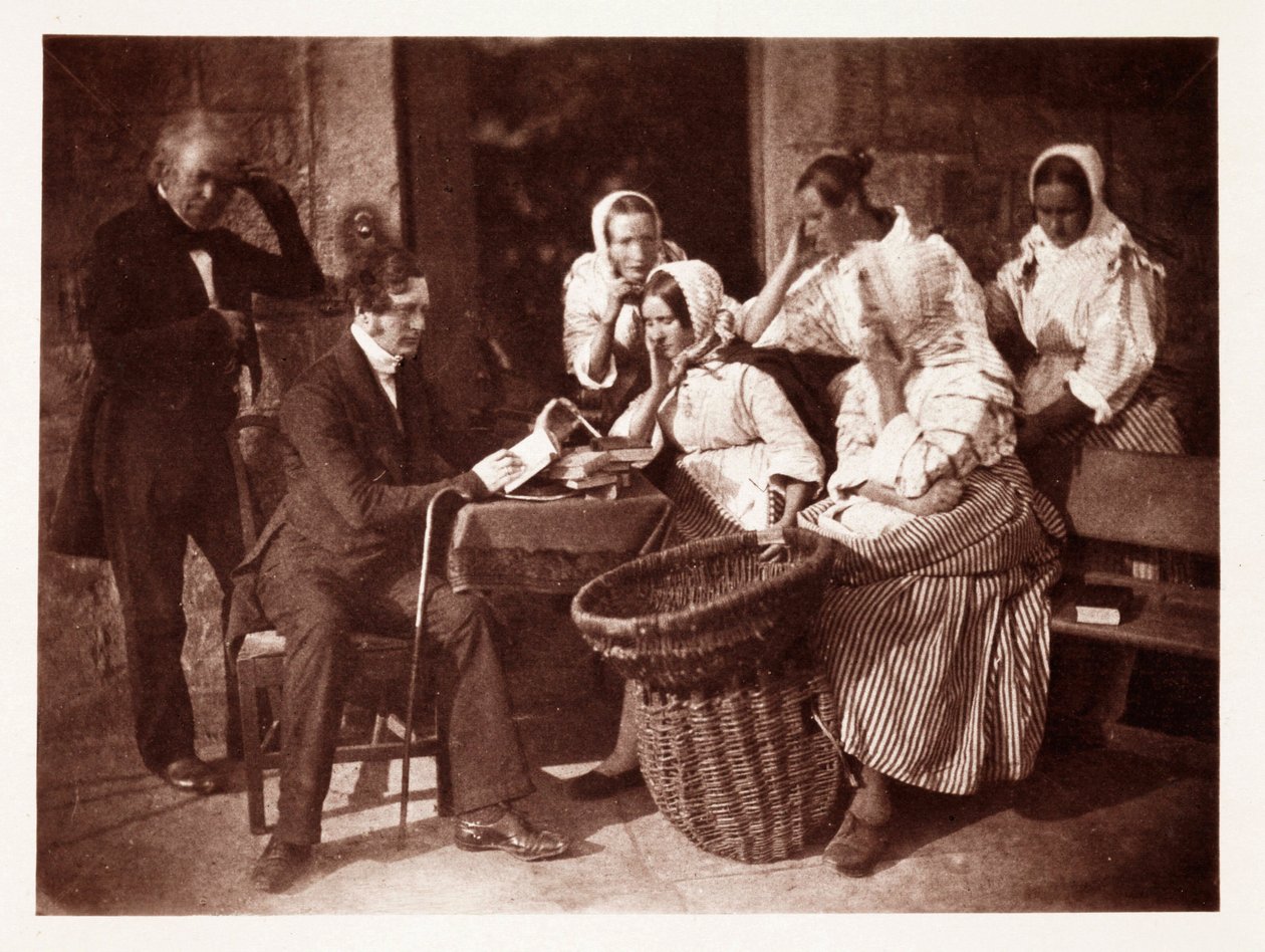 James Fairburn DD (Fairburn Reading to the Fishwives), c 1843 af John Pardon