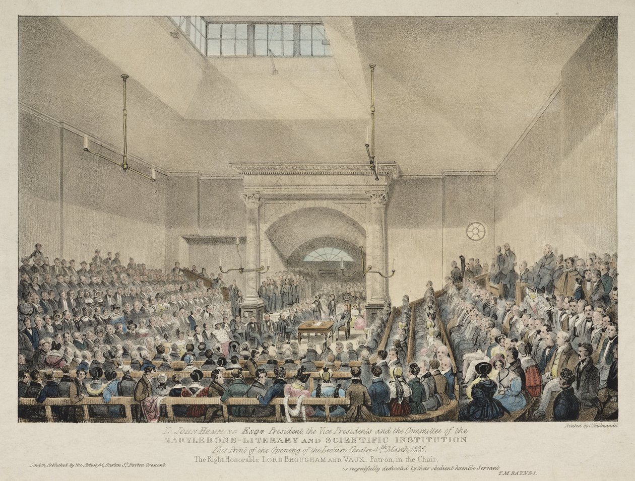 Åbning af Lecture Theatre i Marylebone, London af John Pardon