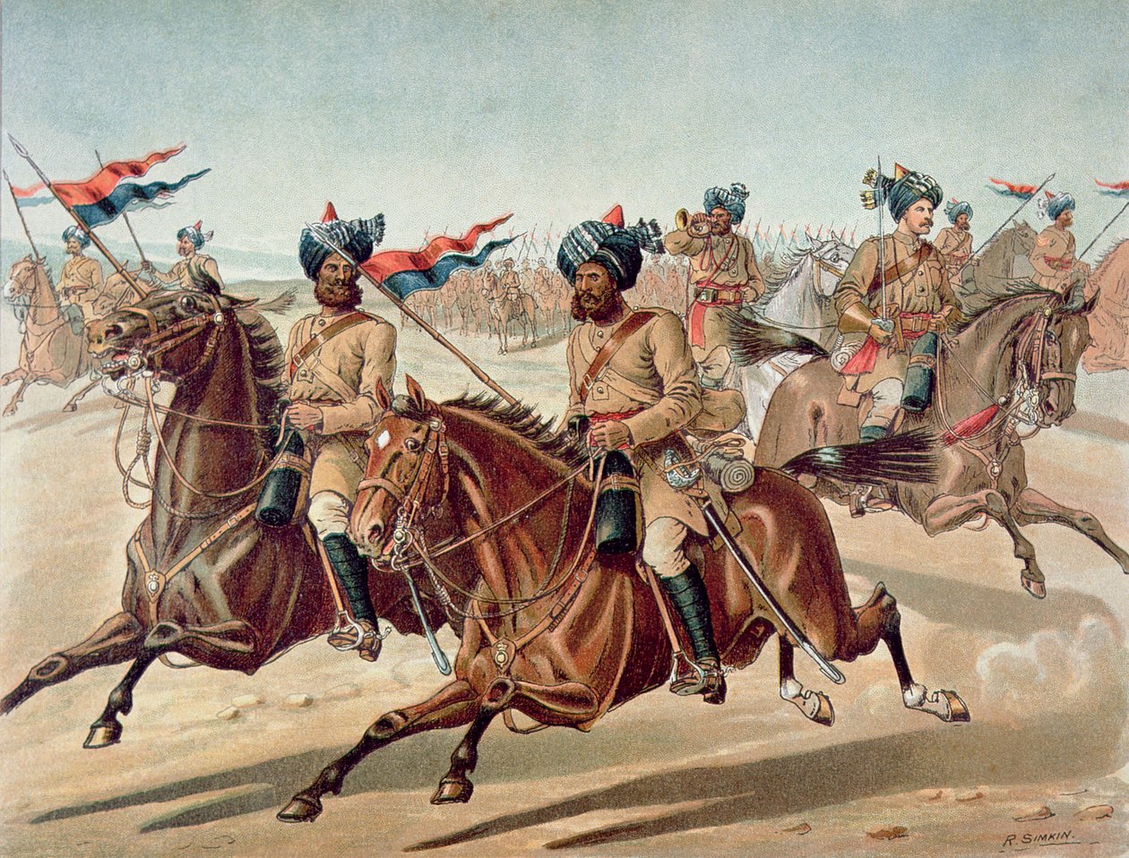 Scouts of the 10th Bengal Lancers (field Service Kit), den anglo-indiske hær i 1880